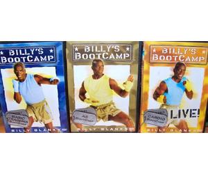 Billy Bootcamp 3 DVD Set ~ Basic Training & AB BootCamp & Cardio BootCamp LIVE