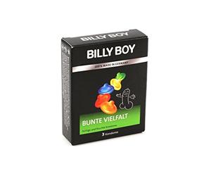 Billy Boy Préservatifs variété de couleur, 3 morceaux / contraception / amour / sexe
