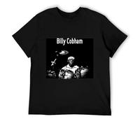 Billy-Cobham-T-Shirt-Cute-Tops-Tee-Shirt-Mens-Graphic-t-Shirts-Anime Black