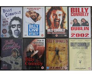 BILLY CONNOLLY STAND-UP LIVE COMEDY COLLECTION 8 DVD's: an audience with WAS IT SOMETHING I SAID yer bum and hand picked IN NEW YORK london 2010 HIGH HORSE TOUR the greatest hits DUBLIN 2002