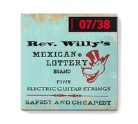 Billy Gibbons Custom Rev Willy's Lot de 3 cordes pour guitare 07-38