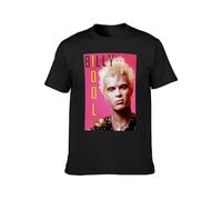 Billy Idol 80S Icon Rock Star Legend Vintage Unisex 100% Cotton Short-Sleeve T-Shirts Black XL
