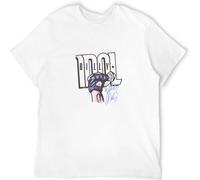 Billy Idol Autograph Fist Men's T Shirt Signature Microphone Punk Rock Concert White XL