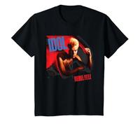 Billy Idol Couverture d'album Rebel Yell T-Shirt, Enfant, Noir, 3 Ans