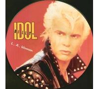 BILLY IDOL - L.A. WOMAN 12" SINGLE UK CHRYSALIS 1990 3 TRACK LP VERSION PIC DISC B/W LICENSE TO THRILL & LOVECHILD (IDOLXP15)