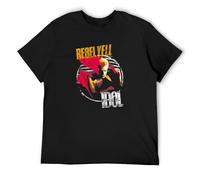 Billy Idol Rebel Yell Paint Punk Rock Album Cover Men's T-Shirt Unisex Black Men Tees L