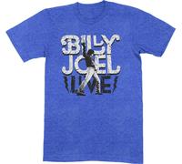 Billy Joel - "Glass Houses Live" T-Shirt pour homme/femme unie RO4198 (XL) (Bleu)