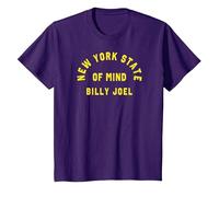 Billy Joel - New York State of Mind T-Shirt, Enfant, Violet, 12 Ans