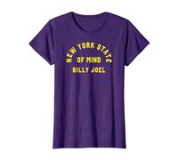 Billy Joel - New York State of Mind T-Shirt, Femme, Violet, XL