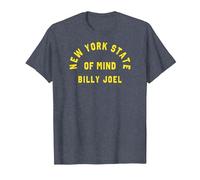 Billy Joel - New York State of Mind T-Shirt, Homme, Bleu Chiné, S