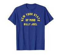 Billy Joel - New York State of Mind T-Shirt, Homme, Bleu Royal, M
