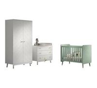 Billy set Commode armoire blanc lit vert Vert