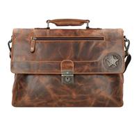 Billy the Kid Attaché-case Cuir véritable 40 cm brun