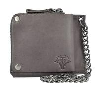 Billy the Kid Nasty Cowboys Portefeuille à chaîne en cuir 12,5 cm gris