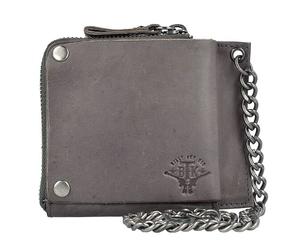 Billy the Kid Nasty Cowboys Portefeuille à chaîne en cuir 12,5 cm gris