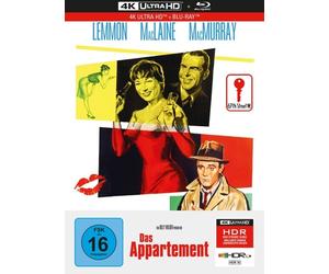 BILLY WILDER - DAS APPARTEMENT - LIMITED MEDIABOOK 2 ULTRA HD BLU-RAY NEUF