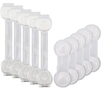 BillyBath Bloc Porte Sécurité Bébé Bloque Tiroir Placards Loquets/Frigo Placard Protection Maison, Transparent, 10 Pièces
