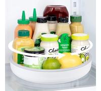 BillyBath Plateau tournant pour réfrigérateur Lazy Susan 25 cm, étagère à épices de cuisine, étagère à épices antidérapante, rotative, pour cuisine, garde-manger, armoire, table, plan de travail