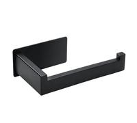 Billybath Porte Papier Toilette, Support Papier Toilette sans Percage Porte Essuie Tout Porte-Rouleau De Papier en Acier Inoxydable pour Salle De Bain, Cuisine(Noir)