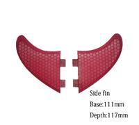 BiLong FCS-Palmes jumelles multi-taille,produit de dédouanement,pour planche de surf,longboard,accessoires latéraux,ensemble de 2 pièces - Type Rouge