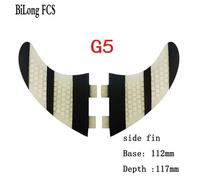 BiLong FCS-Palmes jumelles multi-taille,produit de dédouanement,pour planche de surf,longboard,accessoires latéraux,ensemble de 2 pièces - Type plum