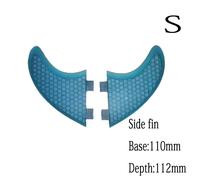 BiLong FCS-Palmes jumelles multi-taille,produit de dédouanement,pour planche de surf,longboard,accessoires latéraux,ensemble de 2 pièces - Type Bleu marine