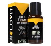 Bilovit Huile essentielle naturelle d'amyris 100% pure, relaxante, aromathérapie, 10 ml