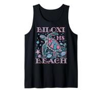 Biloxi Beach MS Turtle Lover Coloré Beach SOUVENIR Débardeur