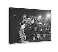 BILQAHT Poster Alex Lifeson And Geddy Lee Live - Art rétro sur toile - Décoration murale pour salon, chambre à coucher - 20 x 30 cm