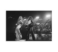 BILQAHT Poster Alex Lifeson And Geddy Lee Live - Art rétro sur toile - Décoration murale pour salon, chambre à coucher - 20 x 30 cm