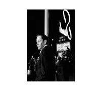 BILQAHT Poster Frank Sinatra à Las Vegas - Art sur toile rétro - Décoration pour chambre à coucher, bureau, chambre - Cadeau - 30 x 45 cm
