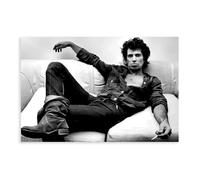 BILQAHT Poster Keith Richards en concert - Art rétro sur toile - Décoration murale pour salon, chambre à coucher - 40 x 60 cm