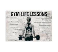 BILQAHT Poster personnalisé Leçons de vie de golf (2) - Décoration murale pour salon, chambre à coucher - 40 x 60 cm