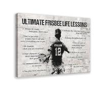 BILQAHT Poster personnalisé sur toile Frisbee ultime pour décoration murale de salon, chambre à coucher, 20 x 30 cm