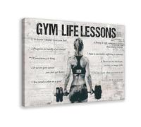 BILQAHT Poster personnalisé sur toile Leçons de vie de golf (2) pour décoration de chambre à coucher, bureau, chambre, cadeau 60 x 90 cm