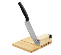 Biltong Cutter Coupe-viande avec fente pratique et base en bois, Biltong Maker Jerky Trancheuse à viande manuelle pour la viande, les fruits et légumes