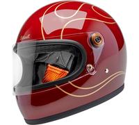 Biltwell Gringo S Garnet, casque intégral XL Rouge/Or Rouge/Or