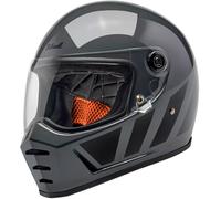 Biltwell Lane Splitter Inertia, casque intégral XL Gris Foncé/Noir Gris Foncé/Noir