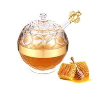 Biluer Bocaux à Miel 500 g Avec Couvercle Pot à miel Distributeur De Miel Pot De Miel Pot Miel Pot a Miel