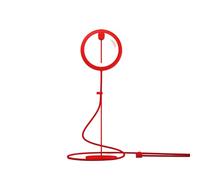 BILY Lampe de Lecture Portable LED avec perchoir, Prise USB, avec 3 Modes d'éclairage, pour PC Portable et Smartphone - Rouge