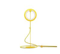BILY Lampe de lecture sur pied en couleur Jaune, 3 modes d’éclairage, Légère et compacte, peut se brancher sur smartphone, USB, idéale Lecture, tricot