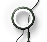 BILY Lampe de lecture vert kaki - LED 3 intensités - Nomade & compacte - Sans batterie ni piles - USB/USB-C/Lightning - Éclairage doux - Idéale bureau, lecture, déplacement