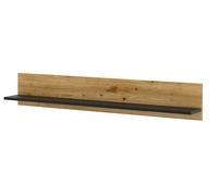 BIM Furniture Aura Étagère Murale à Suspendre en chêne Noir Mat 120 cm