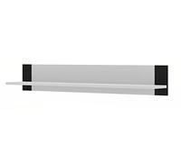 BIM Furniture Etagère Murale Panneau mondi - Blanc/Noir - L 125 Cm