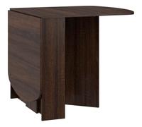 BIM Furniture Homi Mini 2 Table de salle à manger extensible avec rangement et tiroir, gain de place pour petite cuisine, 150 x 80 x 75 cm, Sonoma Dark
