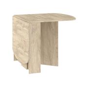 BIM Furniture Homi Mini 2 Table pliante extensible, table de salle à manger fonctionnelle avec rangement et tiroir, gain de place pour petite cuisine, chêne fin 150 x 80 x 75 cm