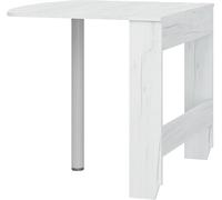 BIM Furniture Homi Mini 6 Table de cuisine extensible et pliable pour petits espaces Blanc 81 x 80 x 75 cm