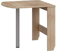 BIM Furniture HOMI MINI 6 Table de cuisine extensible ovale 81 x 80 x 75 cm Table à manger pliante (chêne Sonoma)