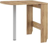 BIM Furniture Homi Mini 6 Table de cuisine extensible ovale pliable pour petits espaces 81 x 80 x 75 cm Doré