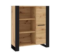 BIM Furniture Nuka J Étagère en chêne noir 110 cm